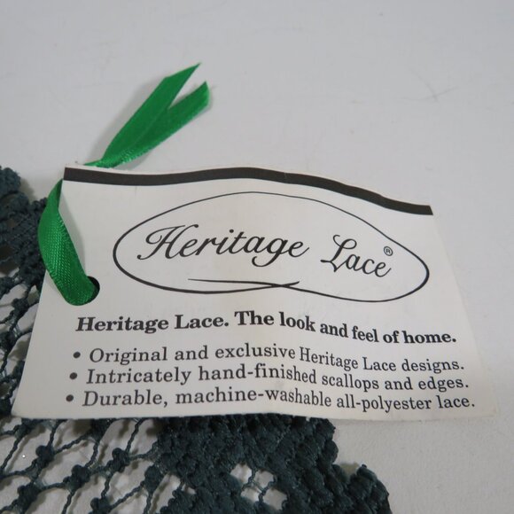 Heritage Lace dark Hunter Green Victorian Rose Lace Doily 11" St Patrickrick - Picture 4 of 7